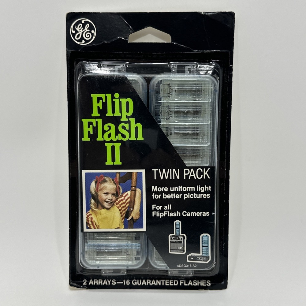 Vintage GE Flip Flash II - For all FlipFlash Cameras - 16 Flashes Sealed